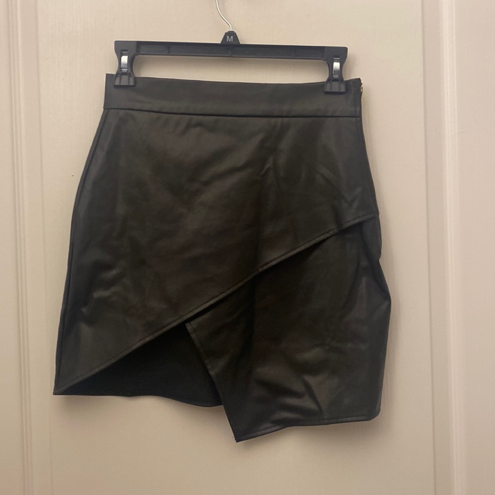 Aline Black Leather Mini
